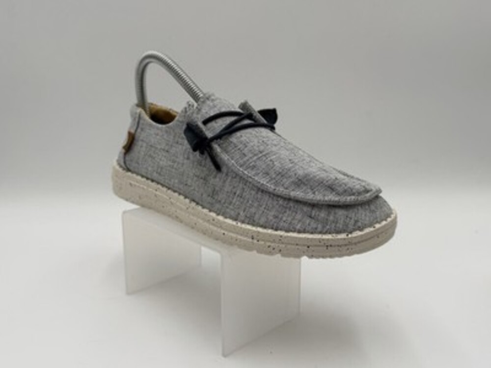 Hey Dude Wendy Chambray Women’s Size 7  White Blue Slip On Classic Shoes